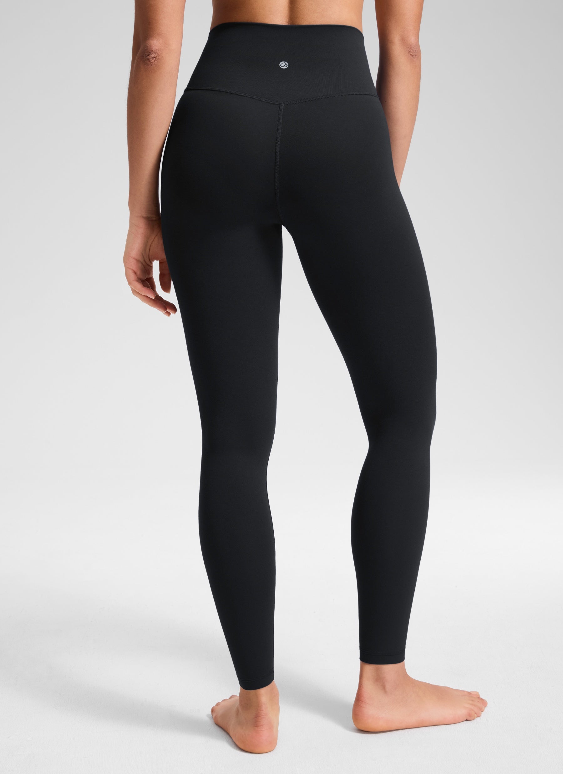 CRZ YOGA Women's High Rise Butterluxe Yoga Leggings 28'' V Cross Waist Black