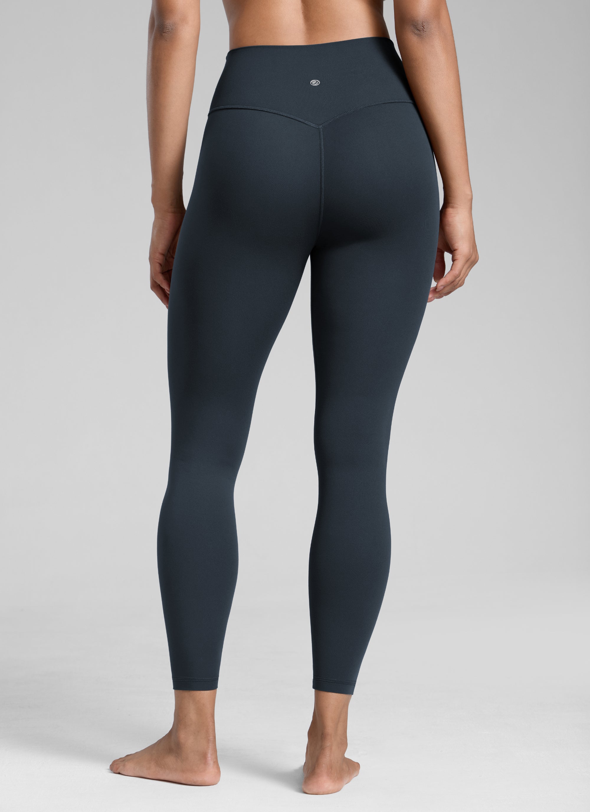 CRZ YOGA Pambabaeng Pag-eehersisyo Mataas na Pagtaas Butterlift Yoga Leggings 25'' Tunay na Asul
