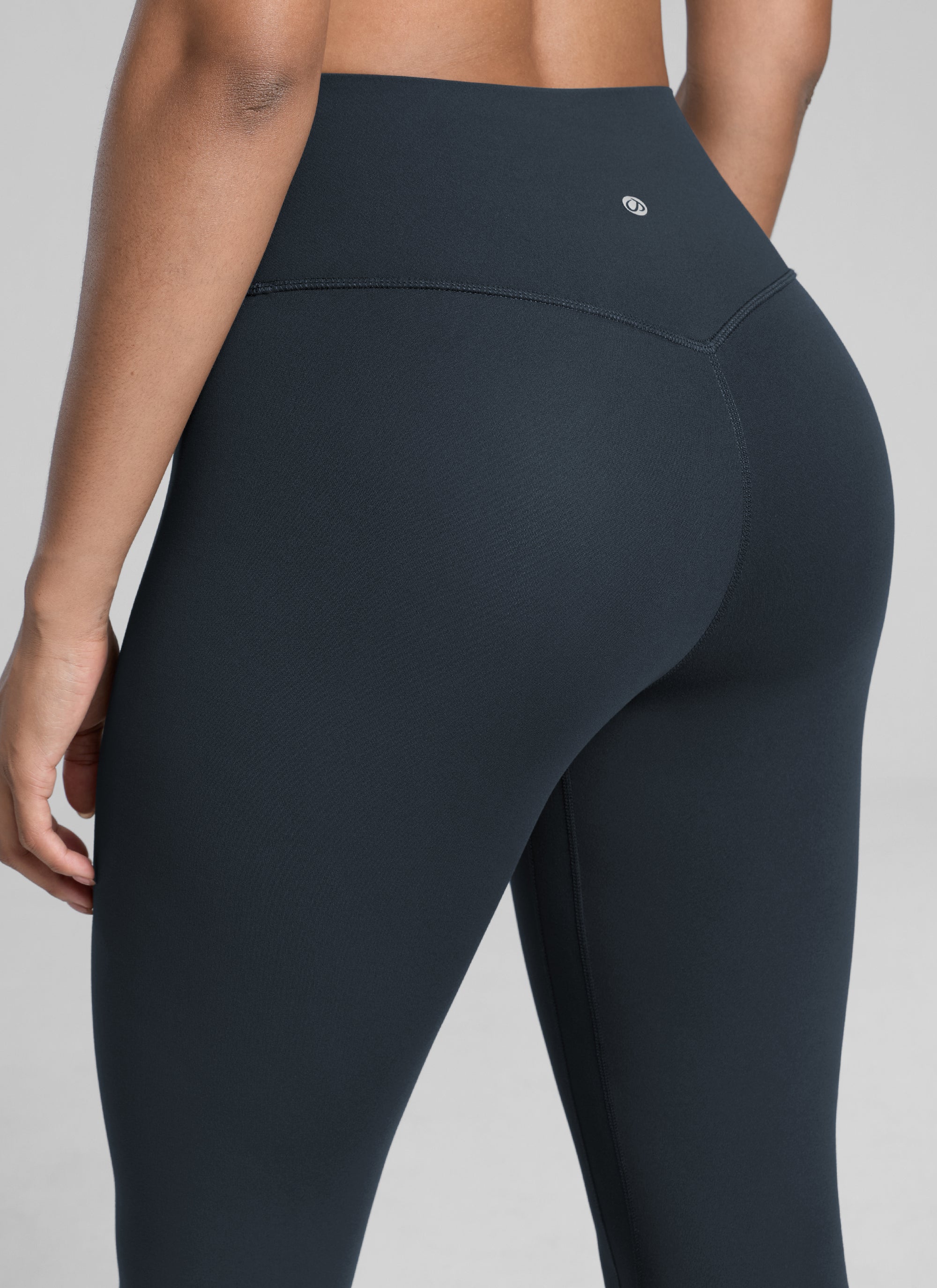 CRZ YOGA Pambabaeng Pag-eehersisyo Mataas na Pagtaas Butterlift Yoga Leggings 25'' Tunay na Asul
