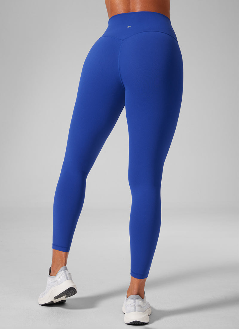 CRZ YOGA Pambabaeng Pag-eehersisyo Mataas na Pagtaas Butterlift Yoga Leggings 25'' Waves Blue