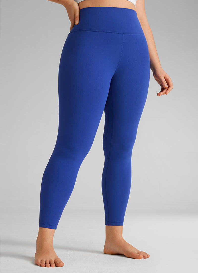 CRZ YOGA Pambabaeng Pag-eehersisyo Mataas na Pagtaas Butterlift Yoga Leggings 25'' Waves Blue