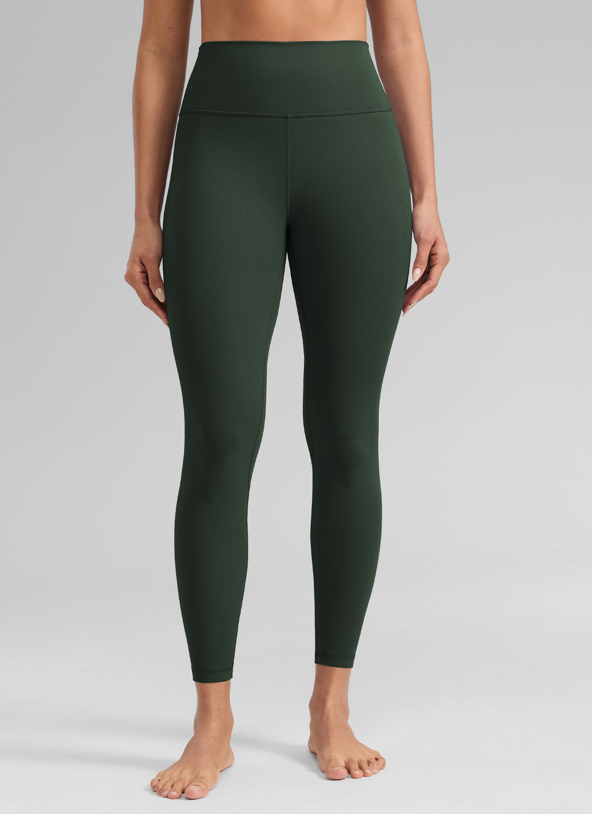 CRZ YOGA Pambabaeng Pag-eehersisyo Mataas na Pagtaas Butterlift Yoga Leggings 25'' Legend Green