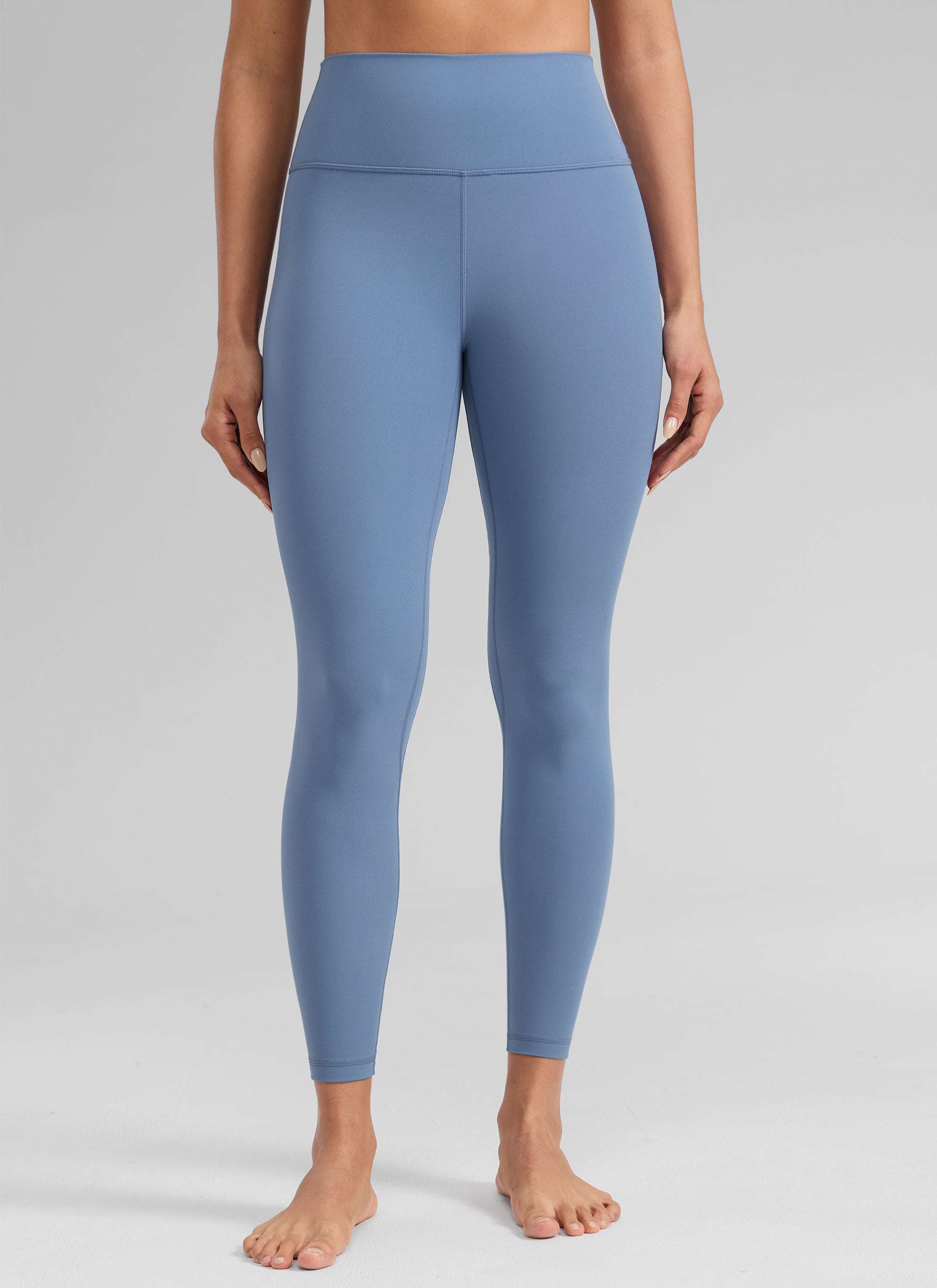 CRZ YOGA Pambabaeng Pag-eehersisyo Mataas na Pagtaas Butterlift Yoga Leggings na 25'' na Hugasan na Denim