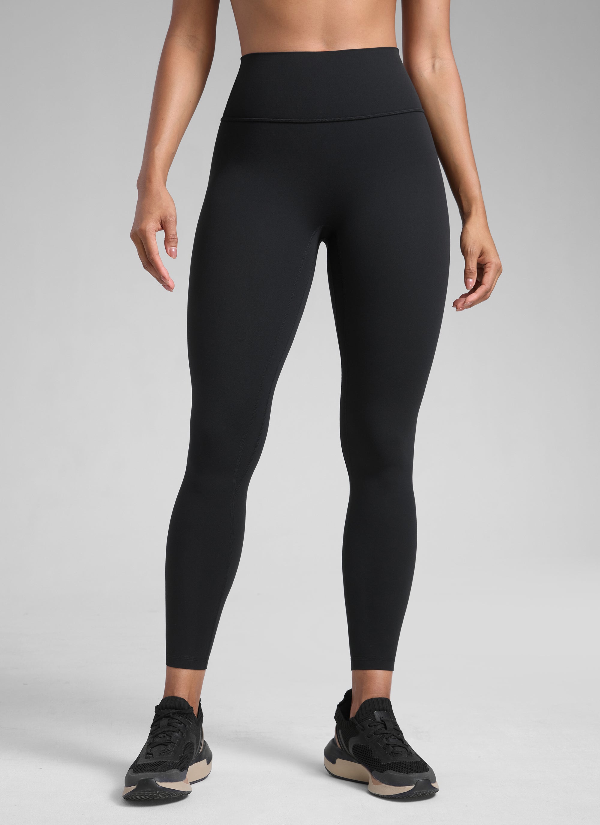 CRZ YOGA Babae Butterlift High Rise Scrunch Butt Legging na Walang Tahi sa Harap Itim