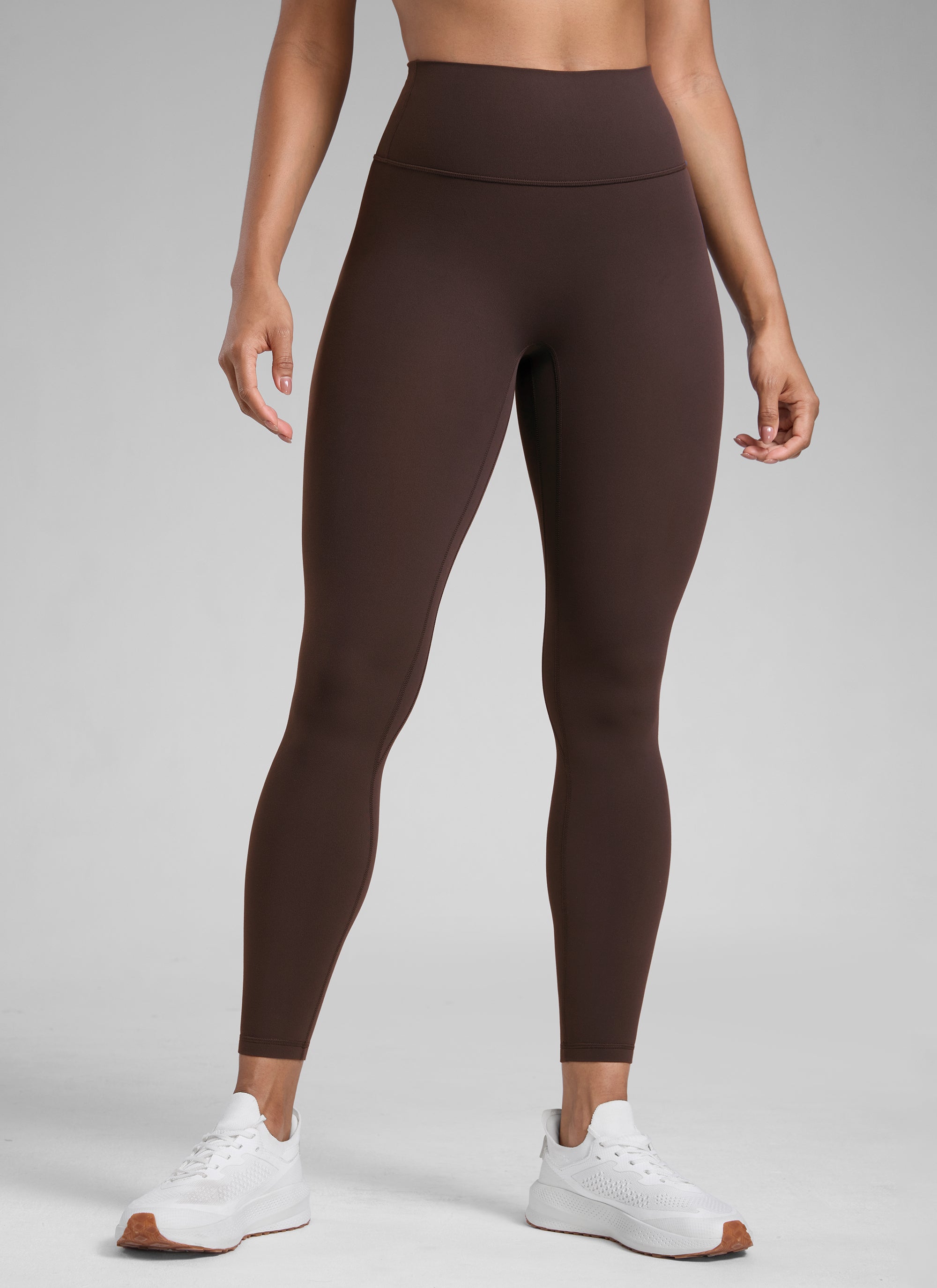CRZ YOGA Babae Butterlift High Rise Scrunch Butt Legging Walang Tahi sa Harap Hot Fudge Brown