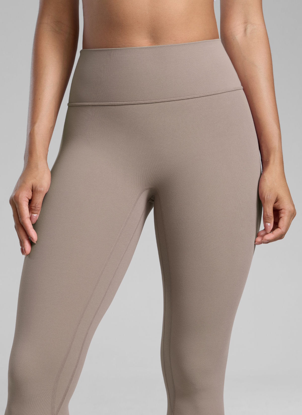 CRZ YOGA Babae Butterlift High Rise Scrunch Butt Legging Walang Harapang Tahi Creamy Latte