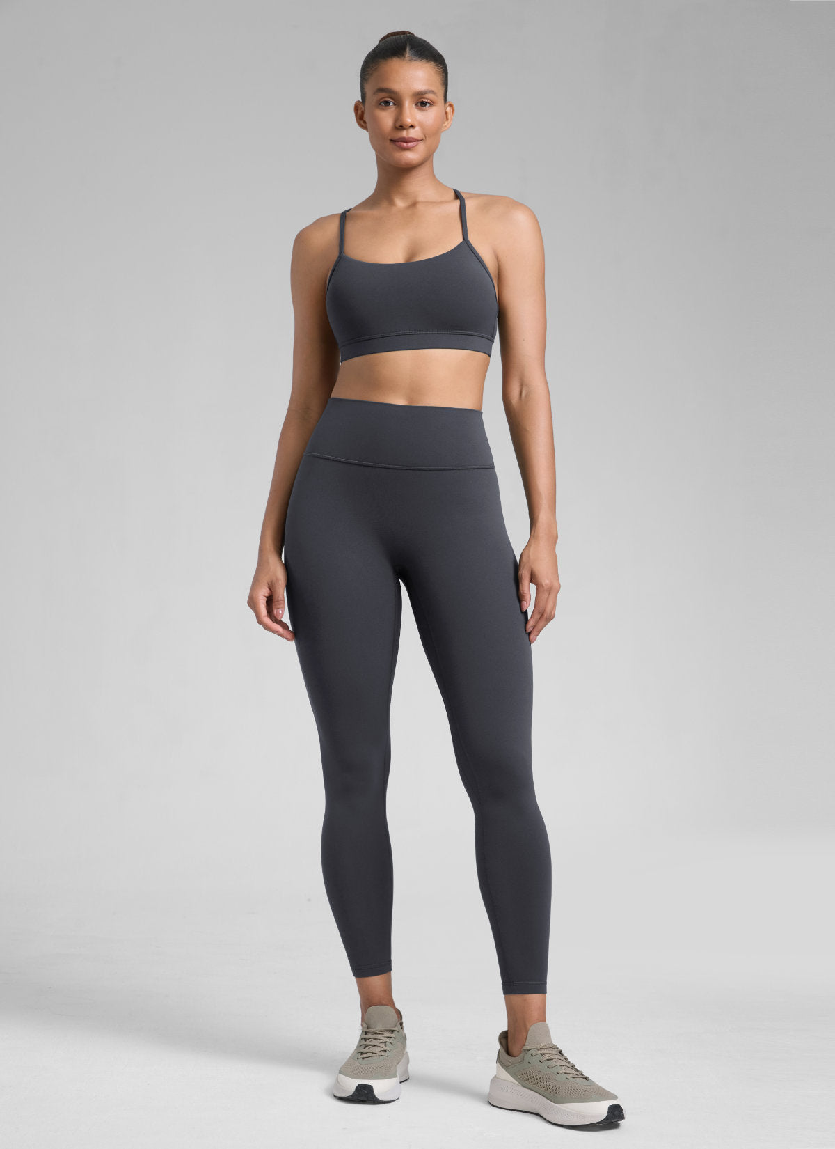 CRZ YOGA Babae Butterlift High Rise Scrunch Butt Legging Walang Tahi sa Harap Graphite Grey