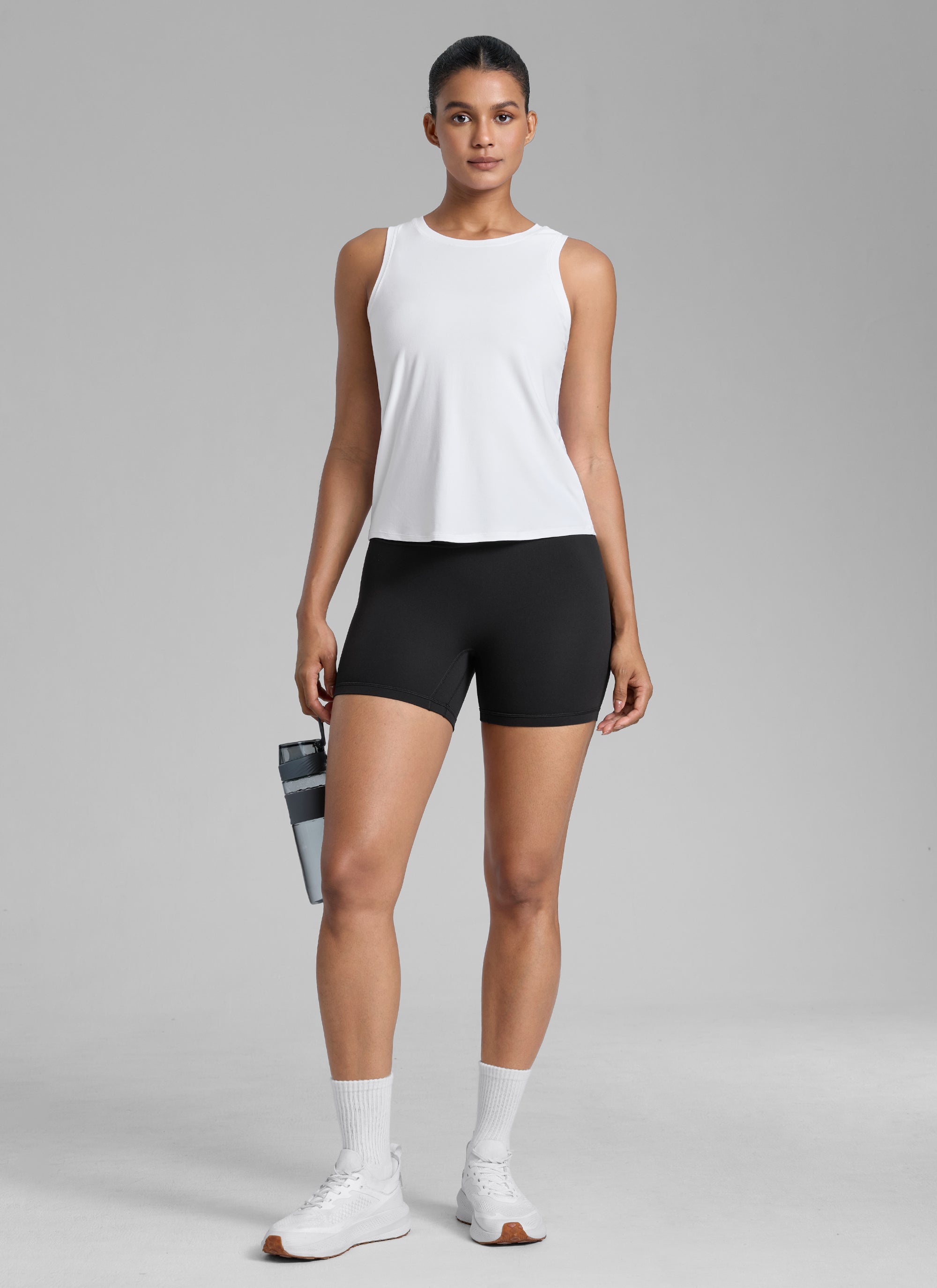 CRZ YOGA Pambabae Butterlift Scrunch Butt Atheletic Workout Biker Shorts Itim