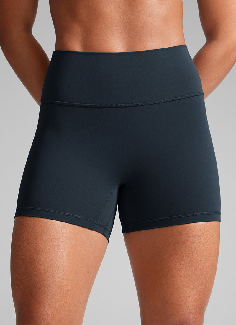 CRZ YOGA Pambabae Butterlift Scrunch Butt Atheletic Workout Biker Shorts True Navy