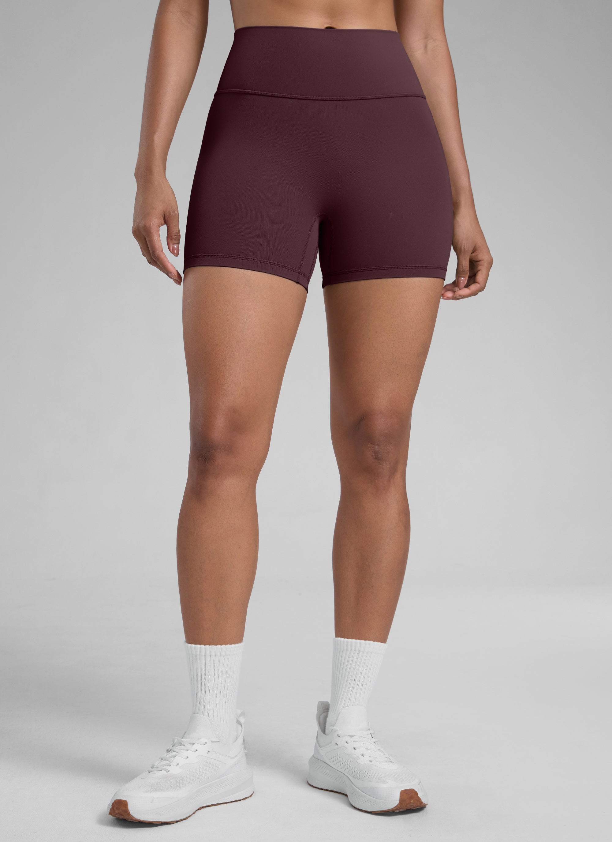 CRZ YOGA Pambabae Butterlift Scrunch Butt Atheletic Workout Biker Shorts na Hinog na Plum