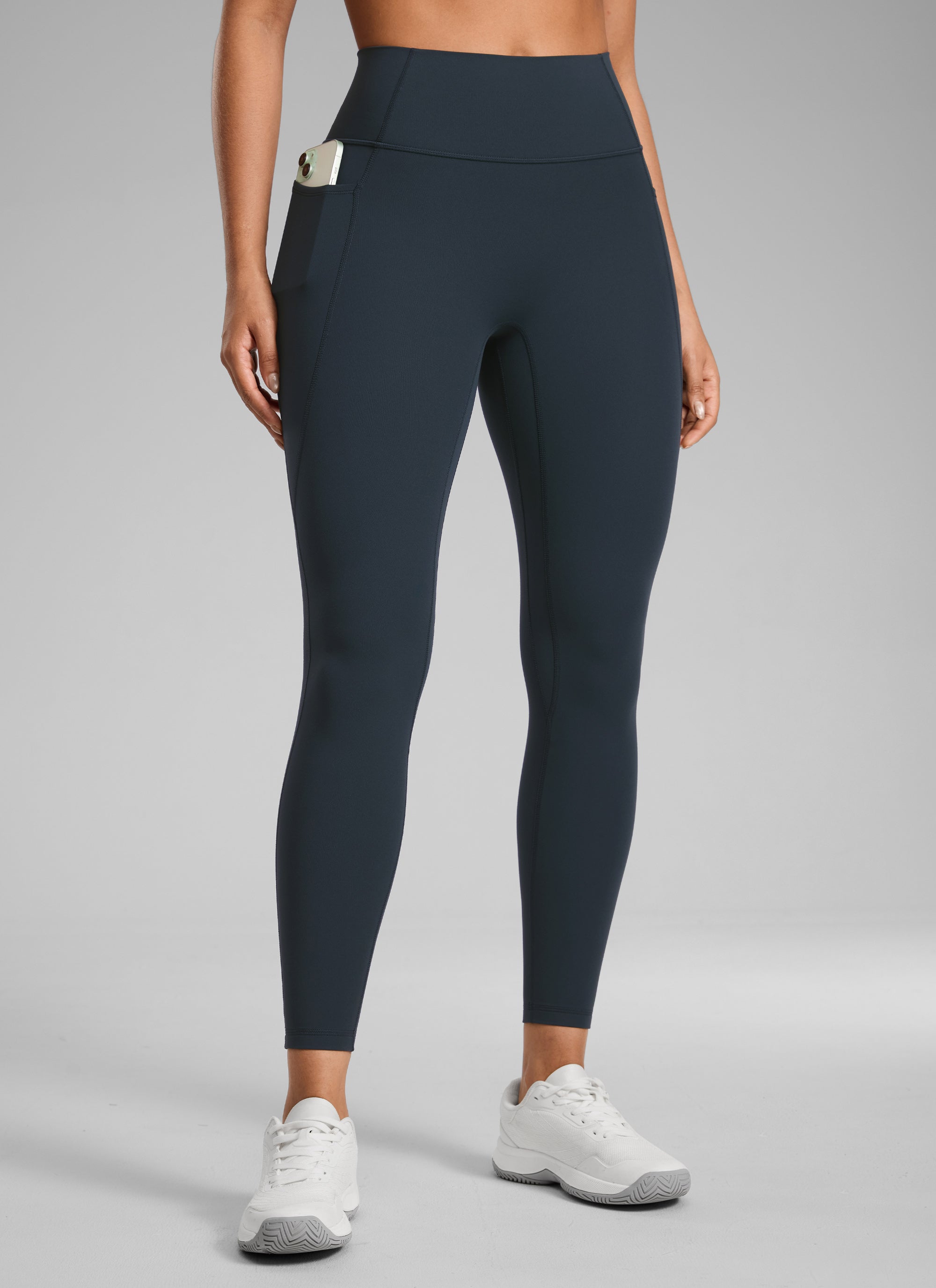 CRZ YOGA Pambabae Butterlift Mataas na Naka-boltahe na Legging na Walang Tahi sa Harap na may Pocket