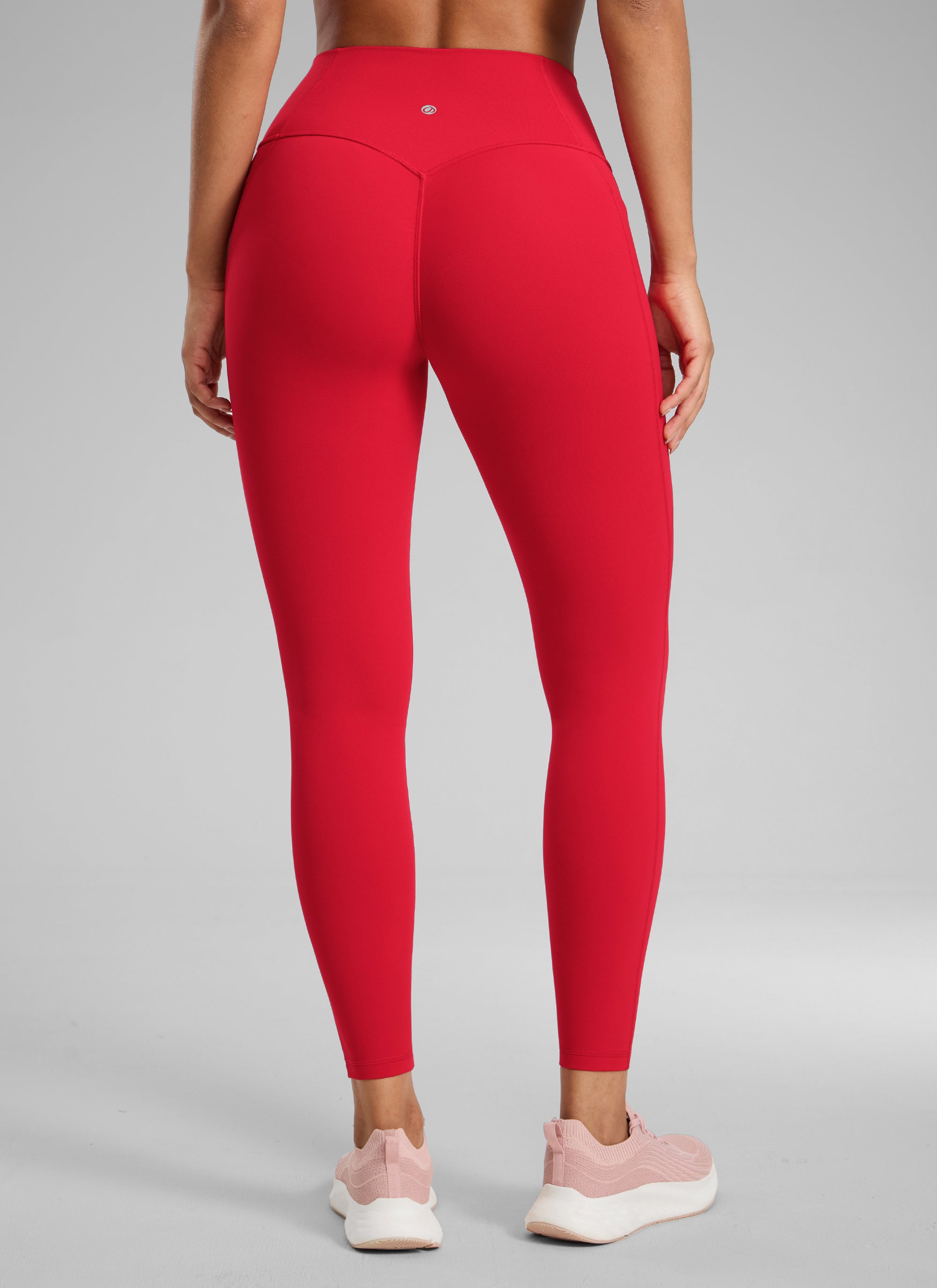 CRZ YOGA Pambabae Butterlift High Rise No Front Seam Pocket Legging Aurora Red