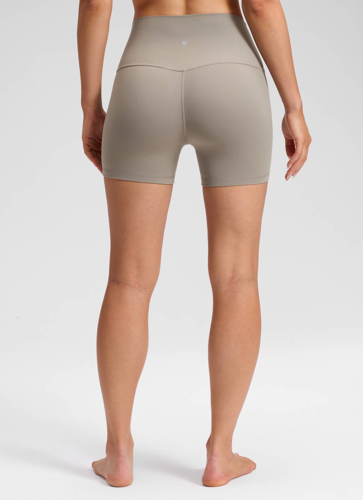 CRZ YOGA Pambabae Butterluxe Yoga High Rise No Front Seam Shorts 4'' Warm Ash Grey