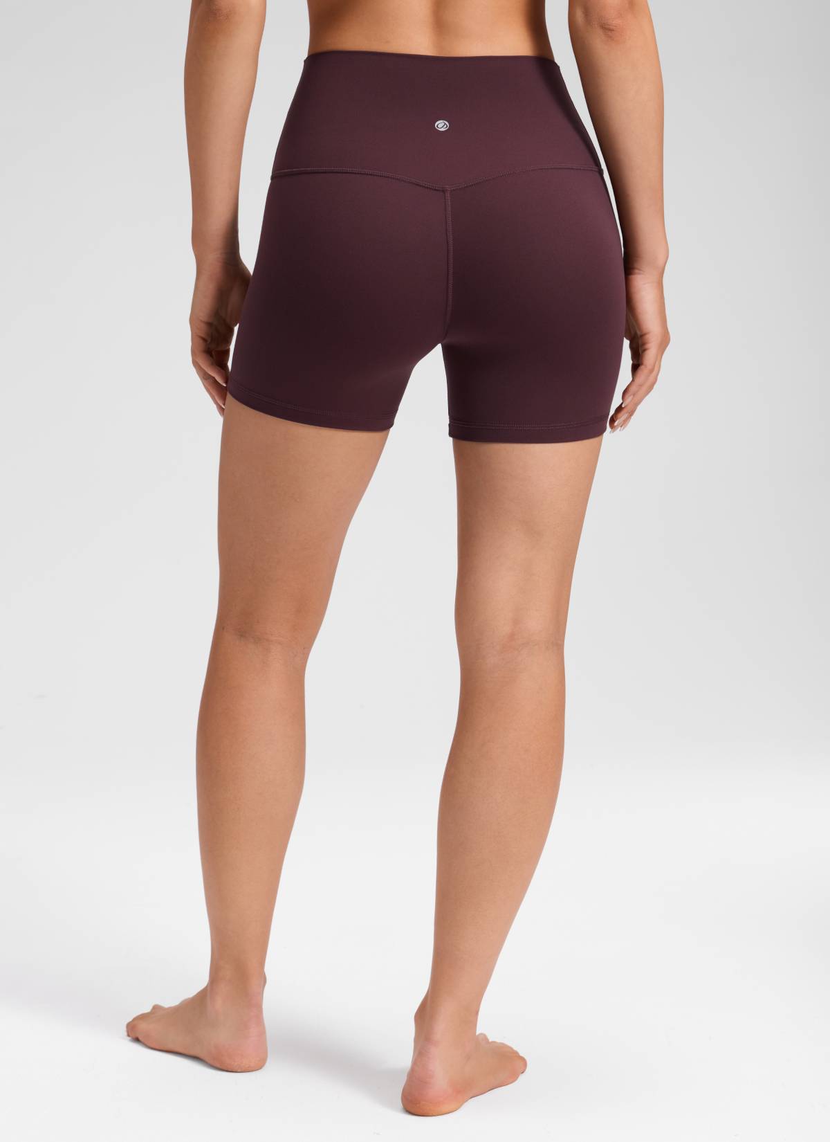 CRZ YOGA Pambabae Butterluxe Yoga High Rise No Front Seam Shorts 4'' Hinog na Plum