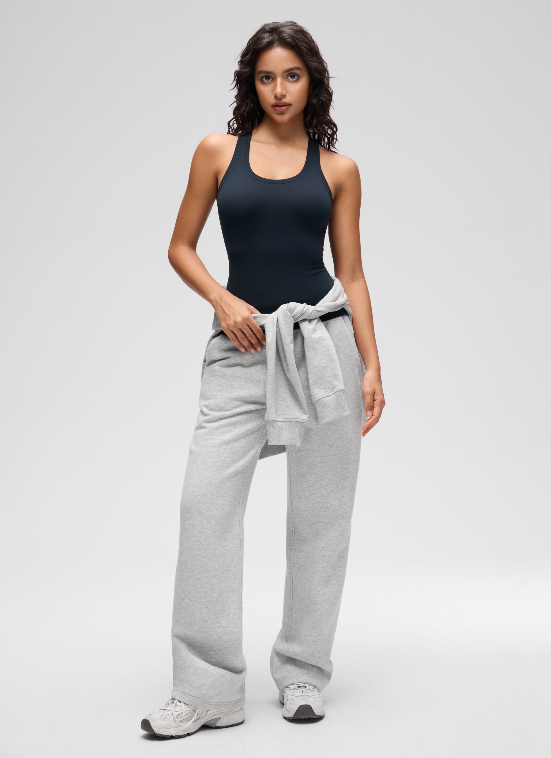 CRZ YOGA Pambabaeng Yoga Masikip na Kasuotan Butterluxe Crewneck Tank Top Racerback True Navy