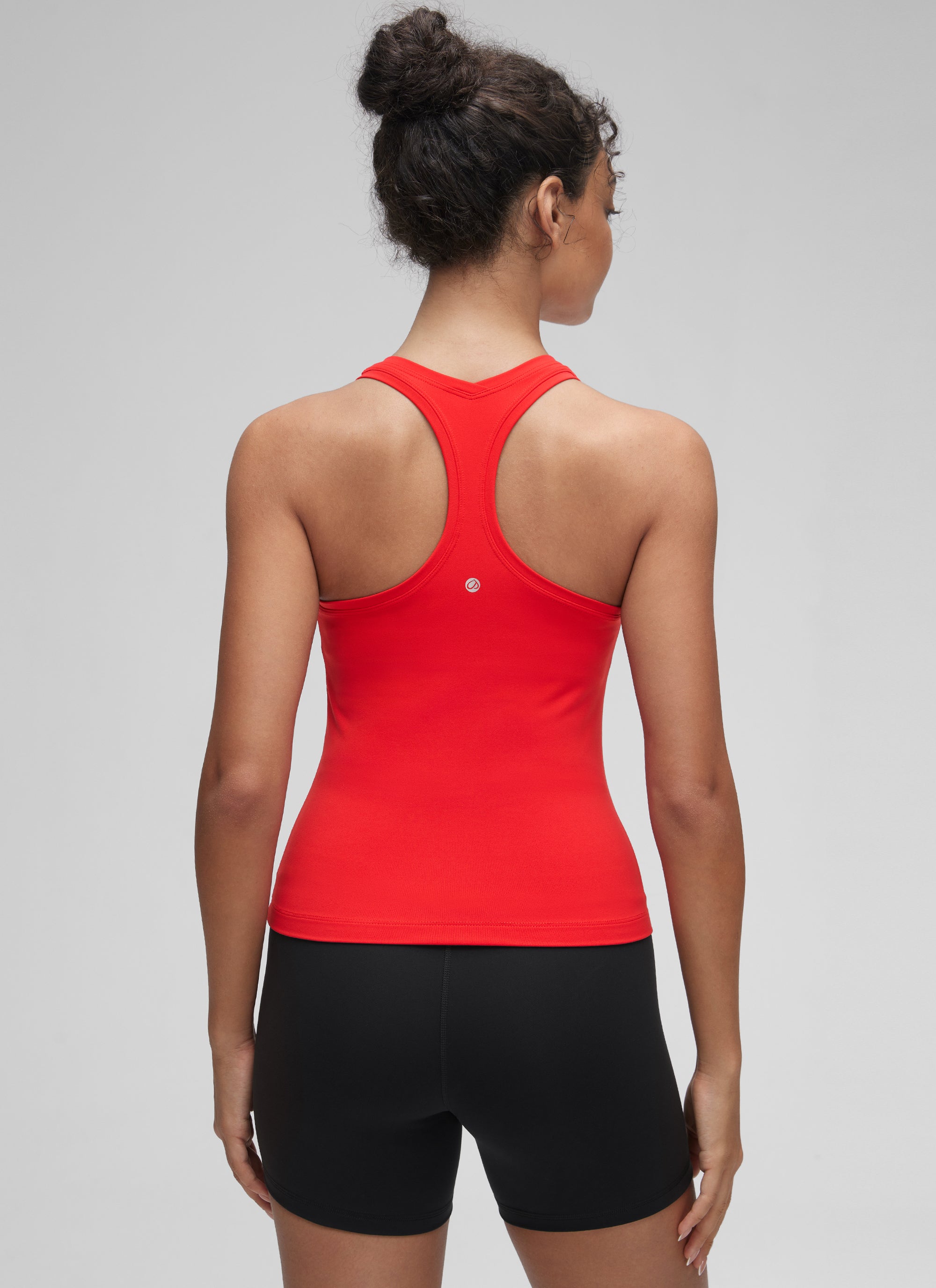 CRZ YOGA Pambabaeng Yoga Masikip na Kasuotan Butterluxe Crewneck Tank Top Racerback Madilim na Pula