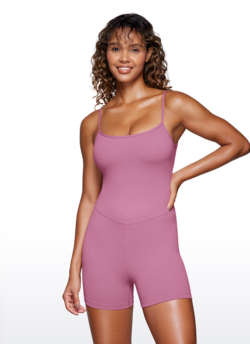 CRZ YOGA Pambabaeng Yoga Tight Fit Romper Shorts Bodysuit Jumpsuits Velvet Dust