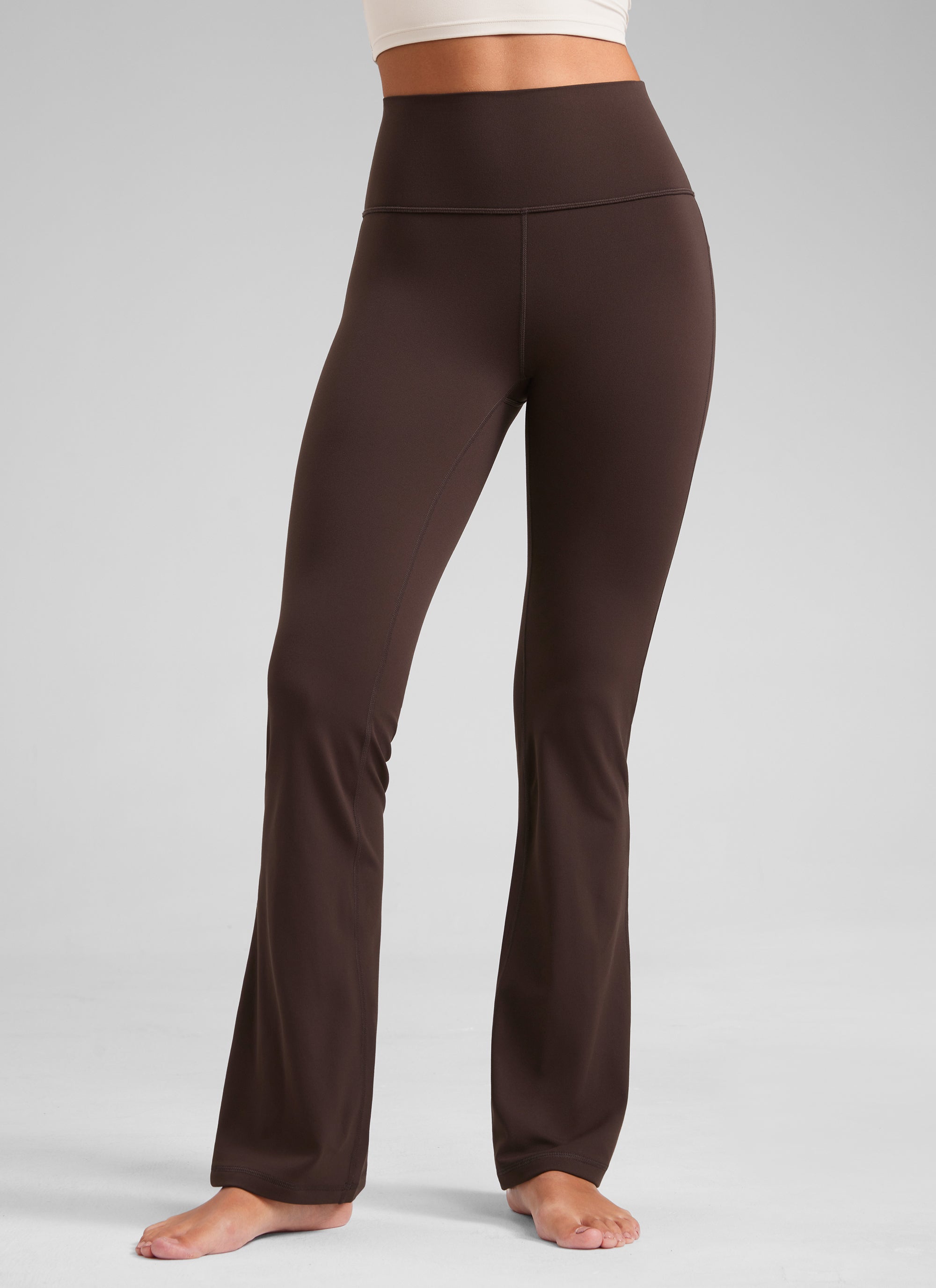Butterluxe Mataas na Baywang na Maluwag na Paa na may Bootcut na may Bulsa na Leggings 31