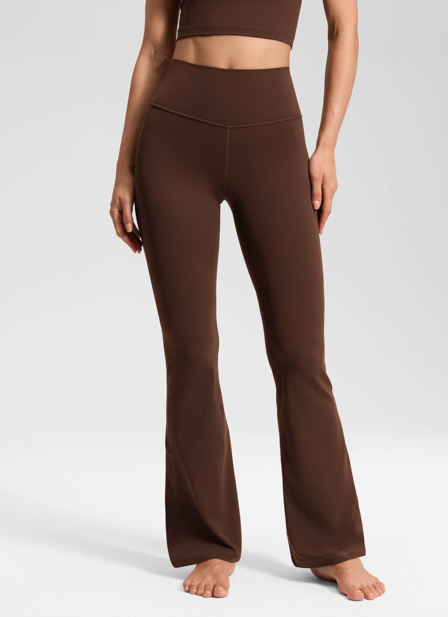 Butterluxe Mataas na Baywang na Maluwag na Paa na may Bootcut na may Bulsa na Leggings 31