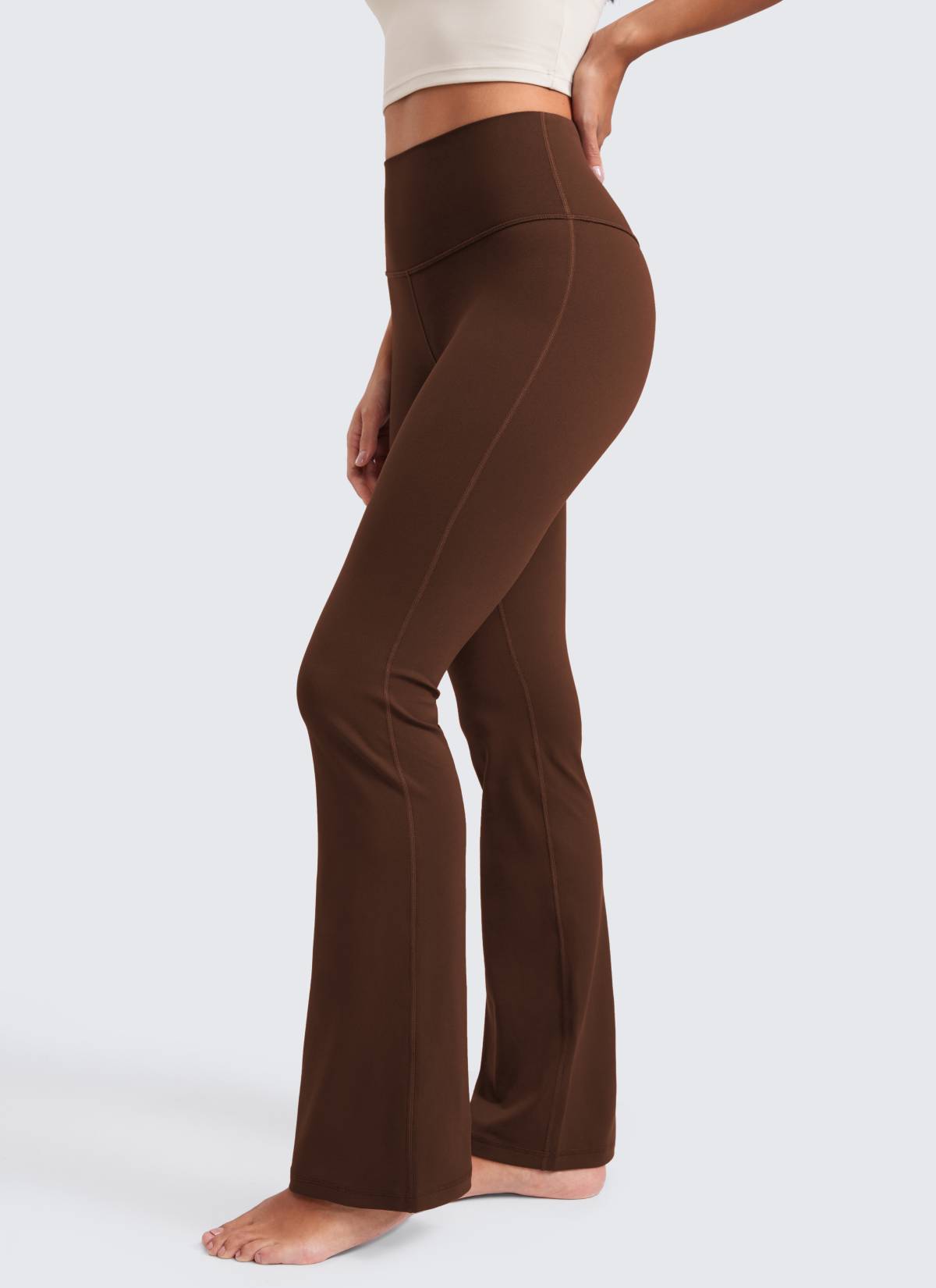 CRZ YOGA Pambabae Butterluxe Mataas na Baywang na Flare Leg Bootcut Leggings 32