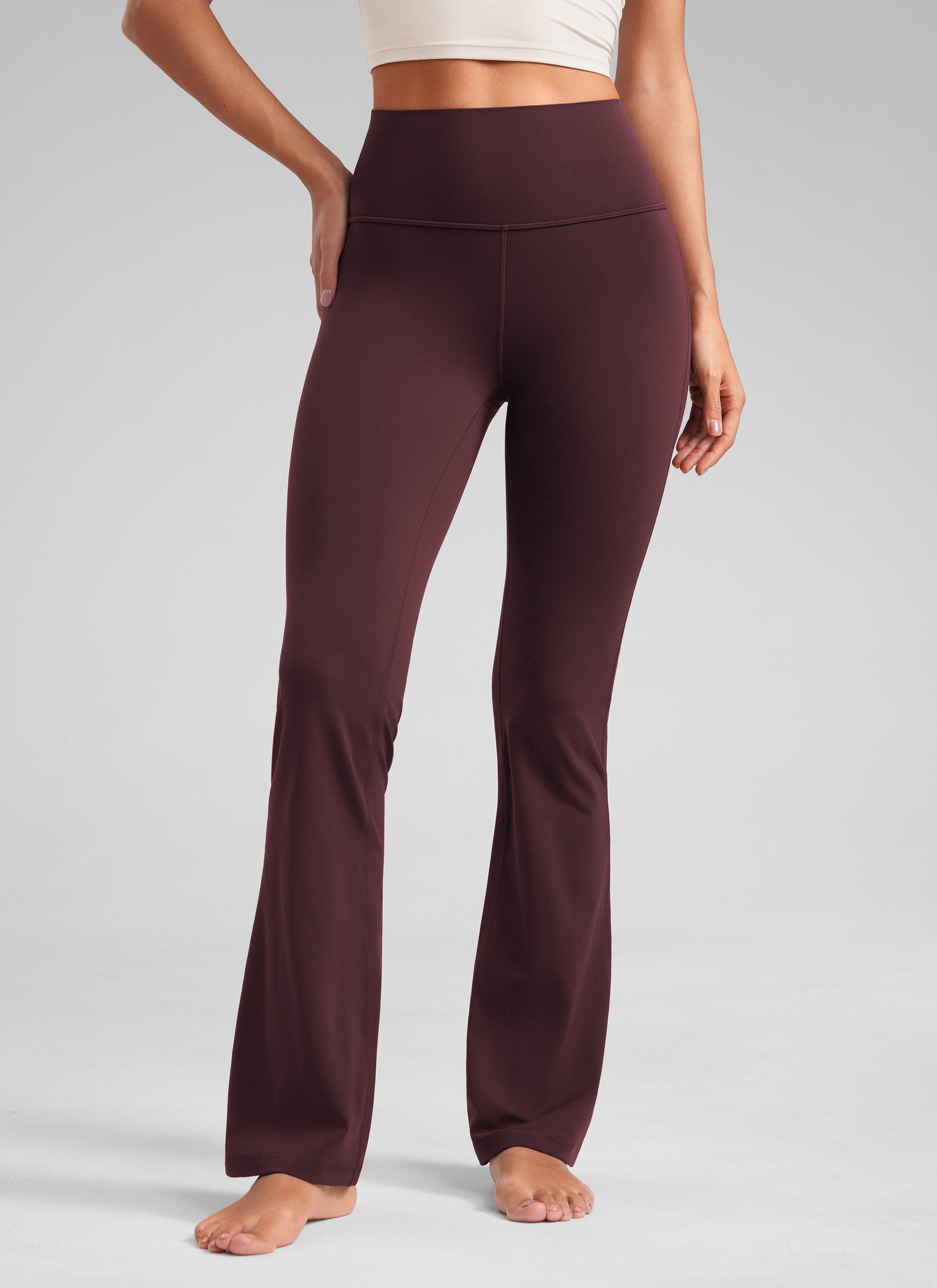 CRZ YOGA Pambabae Butterluxe Mataas na Baywang na Flare Leg Bootcut Leggings 32