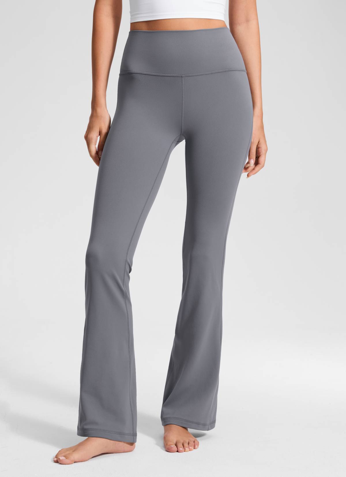 CRZ YOGA Pambabae Butterluxe Mataas na Baywang na Flare Leg Bootcut Leggings 32