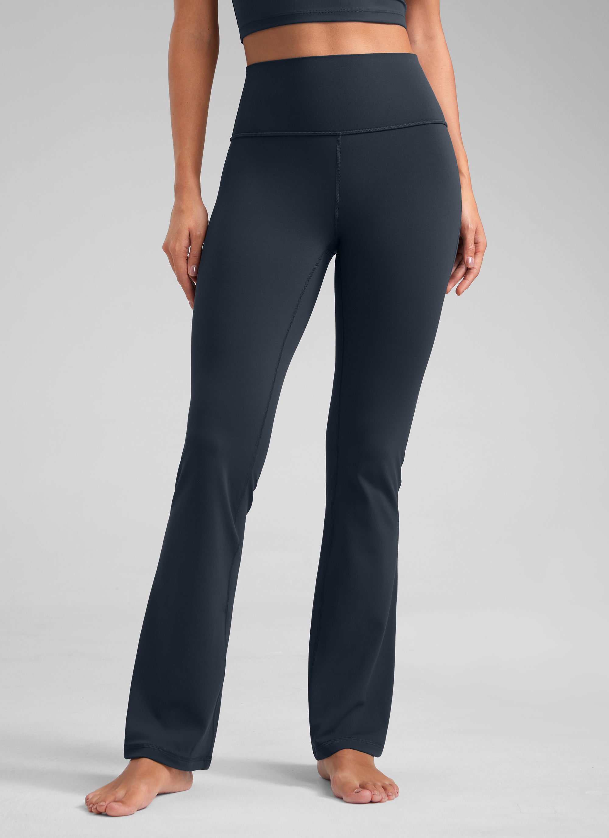 Butterluxe Mataas na Baywang na Maluwag na Paa na may Bootcut na may Bulsa na Leggings 31