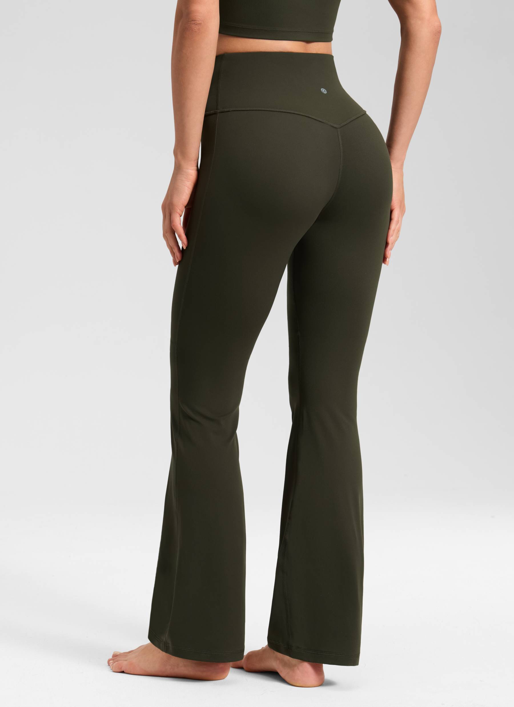 Butterluxe Mataas na Baywang na Maluwag na Paa na may Bootcut na may Bulsa na Leggings 31
