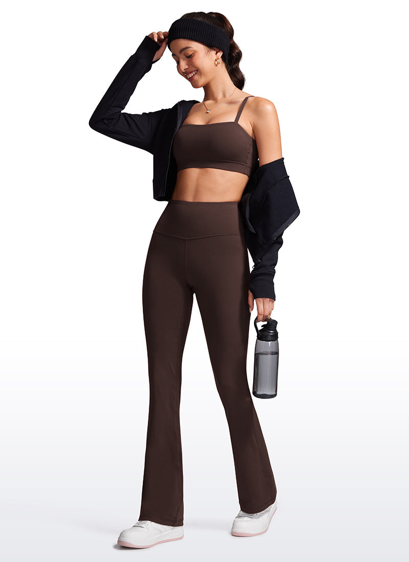 CRZ YOGA Pambabae Butterluxe Mataas na Baywang na Flare Leg Bootcut Leggings 32