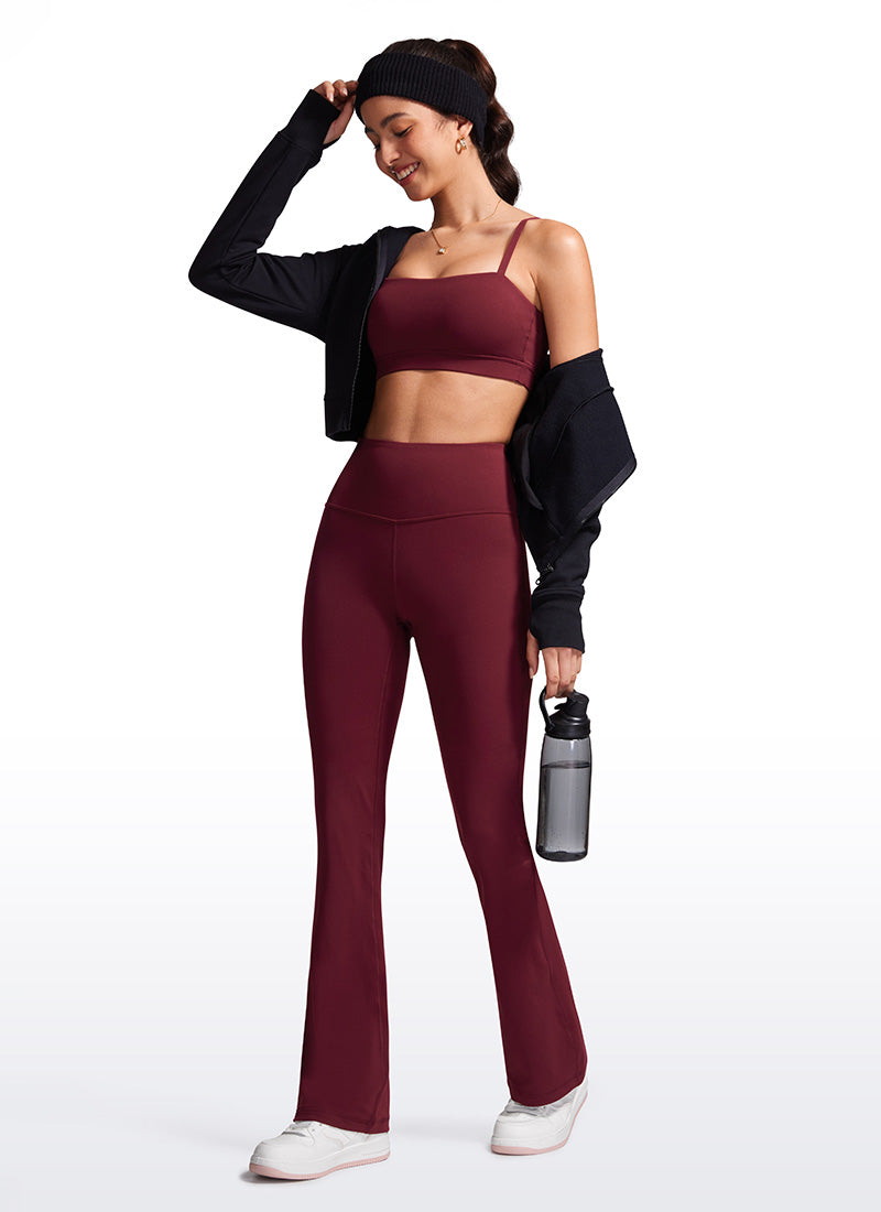 CRZ YOGA Pambabae Butterluxe Mataas na Baywang na Flare Leg Bootcut Leggings 32