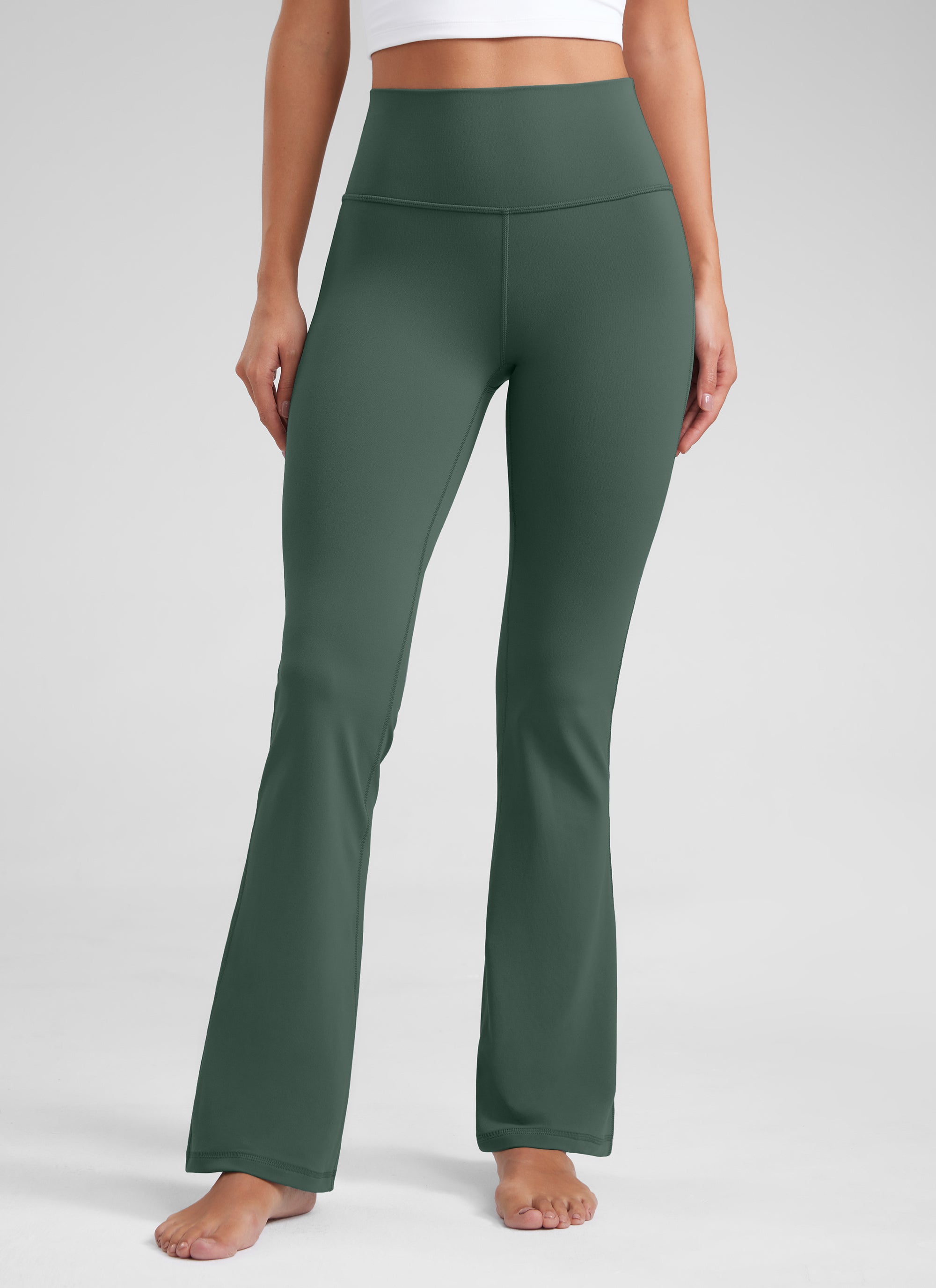 CRZ YOGA Pambabae Butterluxe Mataas na Baywang na Flare Leg Bootcut Leggings 32