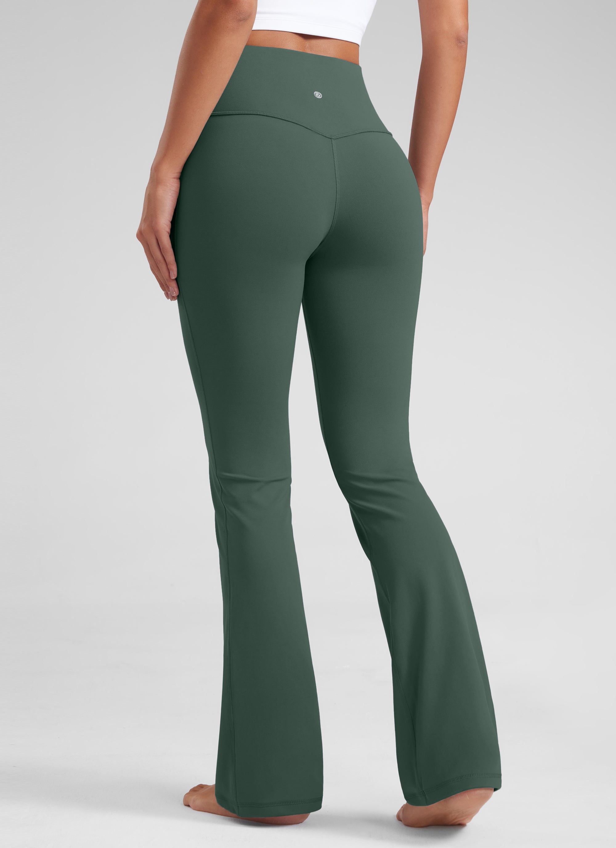 CRZ YOGA Pambabae Butterluxe Mataas na Baywang na Flare Leg Bootcut Leggings 32