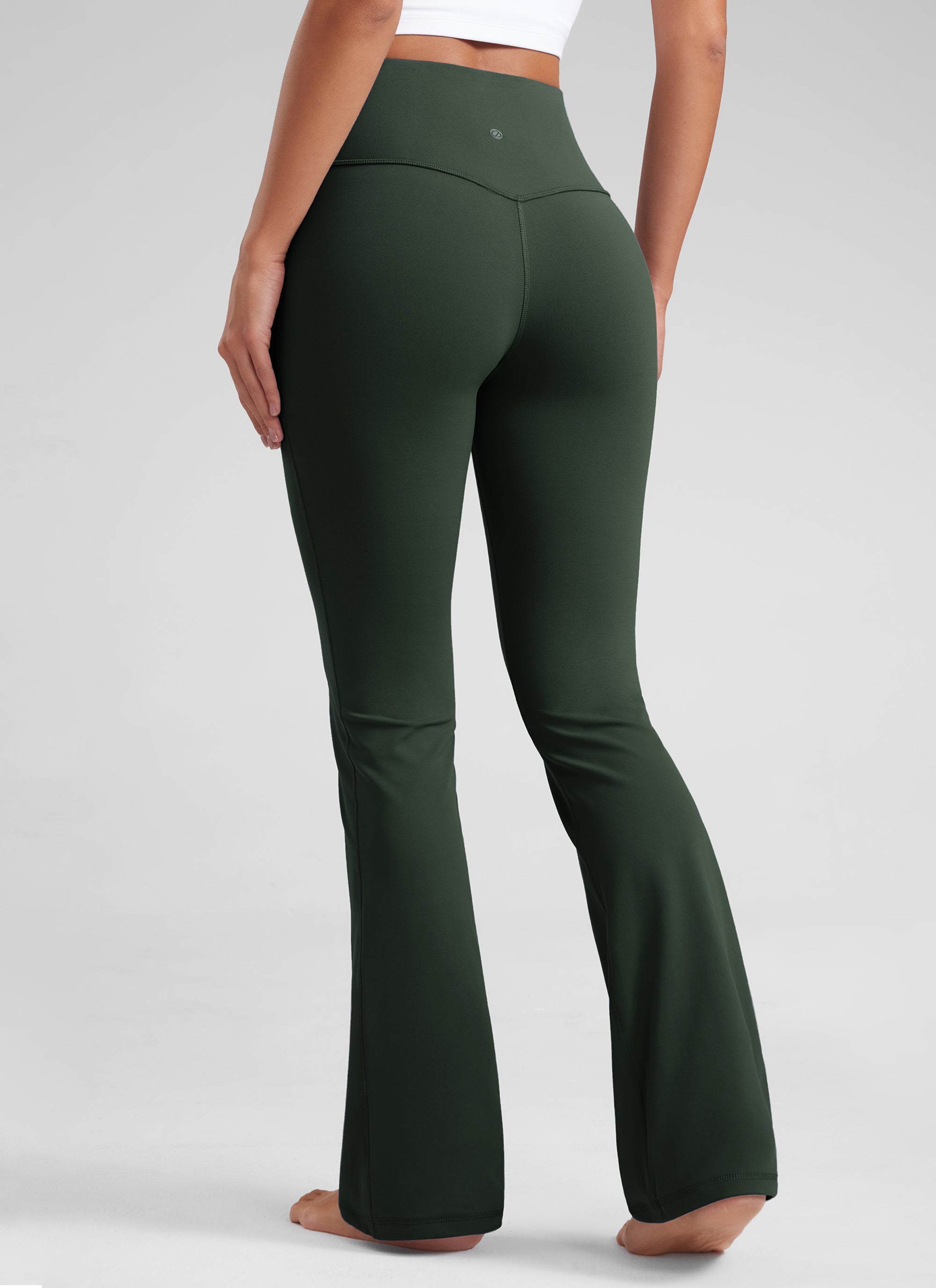 Butterluxe Mataas na Baywang na Maluwag na Paa na may Bootcut na may Bulsa na Leggings 31