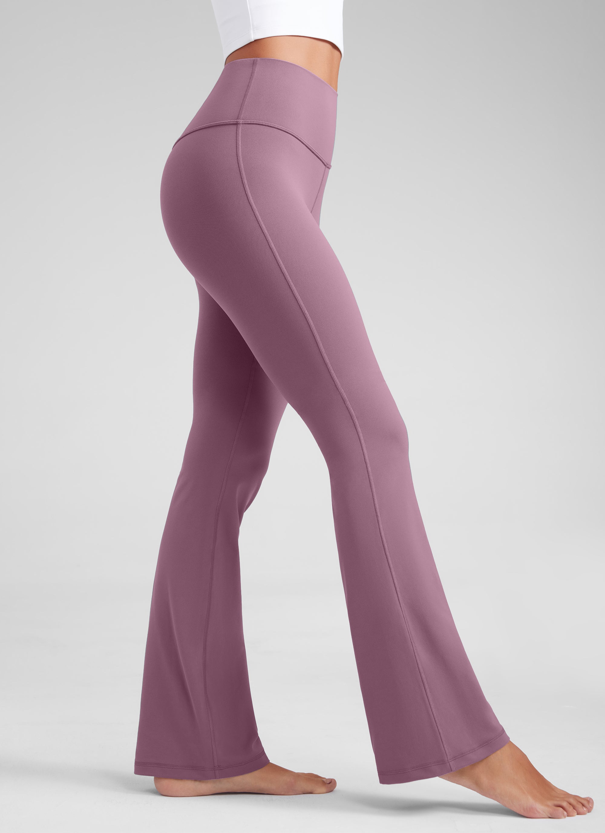 CRZ YOGA Pambabae Butterluxe Mataas na Baywang na Flare Leg Bootcut Leggings 32
