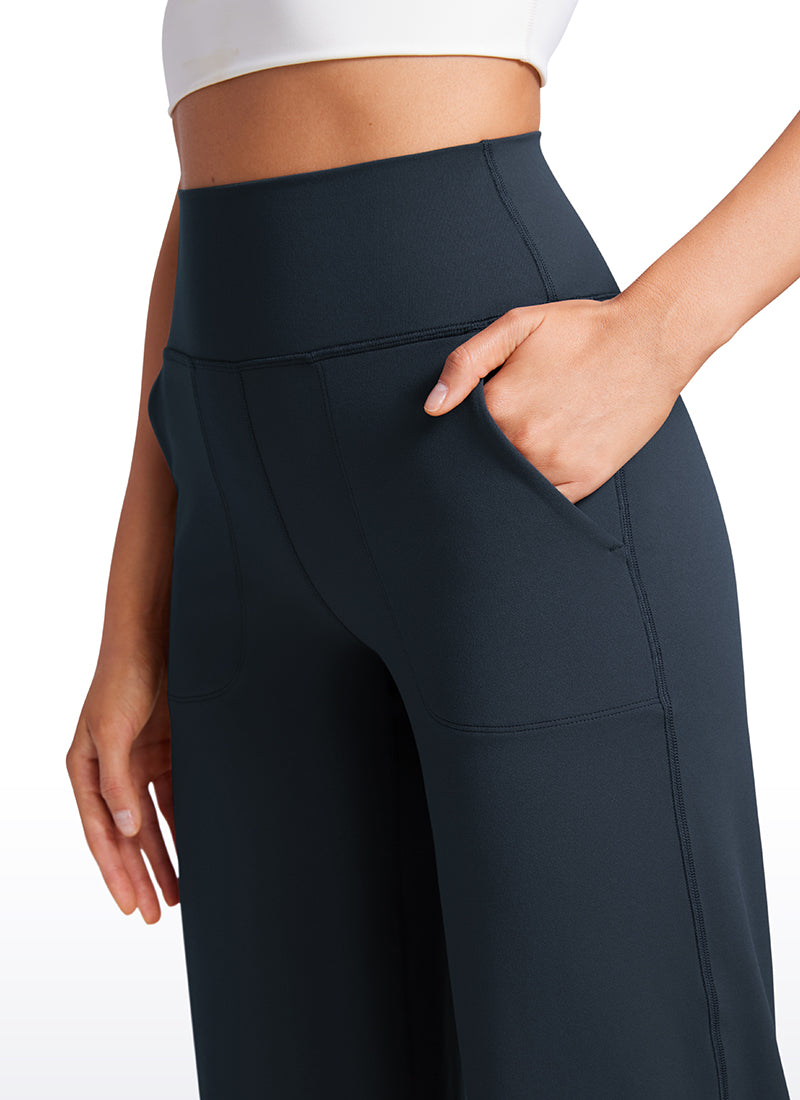 CRZ YOGA Pambabae Butterluxe High Rise Wide Leg Pants na may Bulsa 31'' True Navy