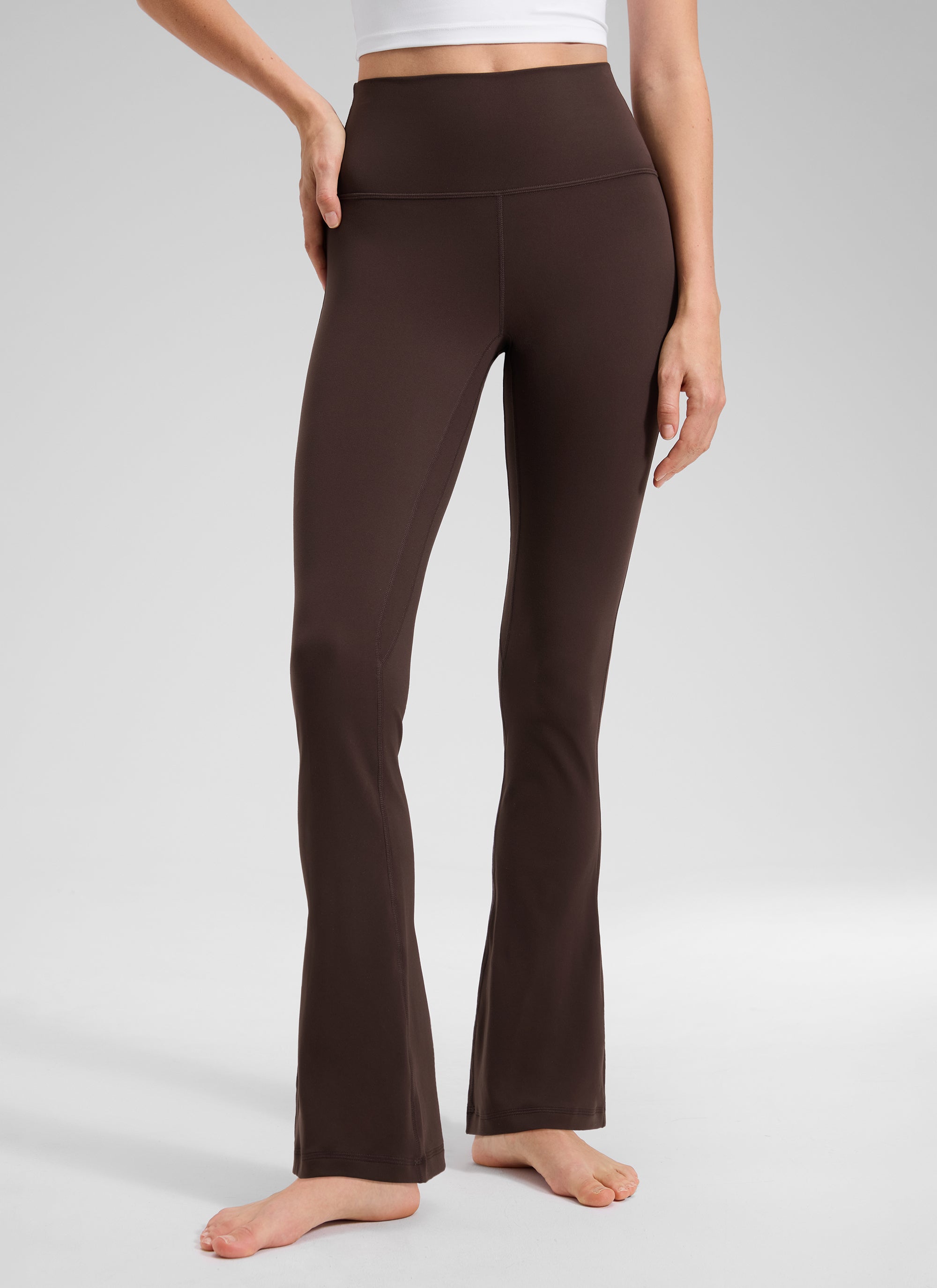 CRZ YOGA Babae Butterluxe Mini Flared Leggings na may Mataas na Baywang at Bulsa 30