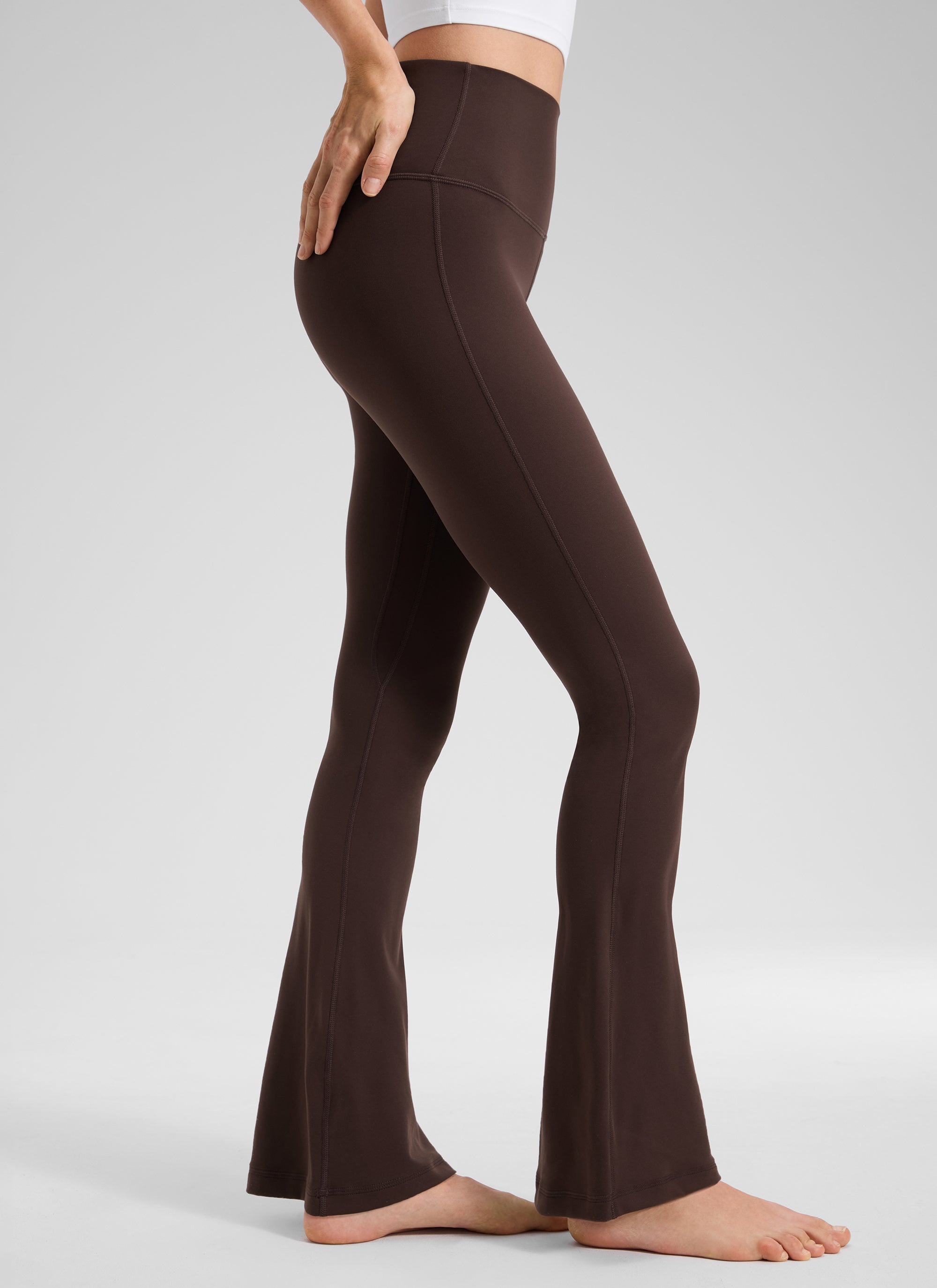 CRZ YOGA Babae Butterluxe Mini Flared Leggings na may Mataas na Baywang at Bulsa 30