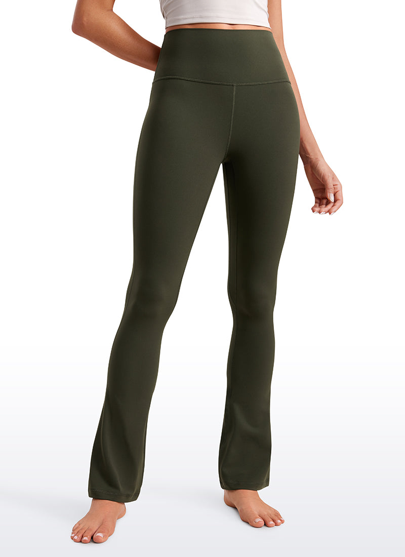 CRZ YOGA Babae Butterluxe Mini Flared Leggings na may Mataas na Baywang at Bulsa 30