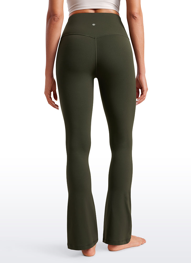 CRZ YOGA Babae Butterluxe Mini Flared Leggings na may Mataas na Baywang at Bulsa 30