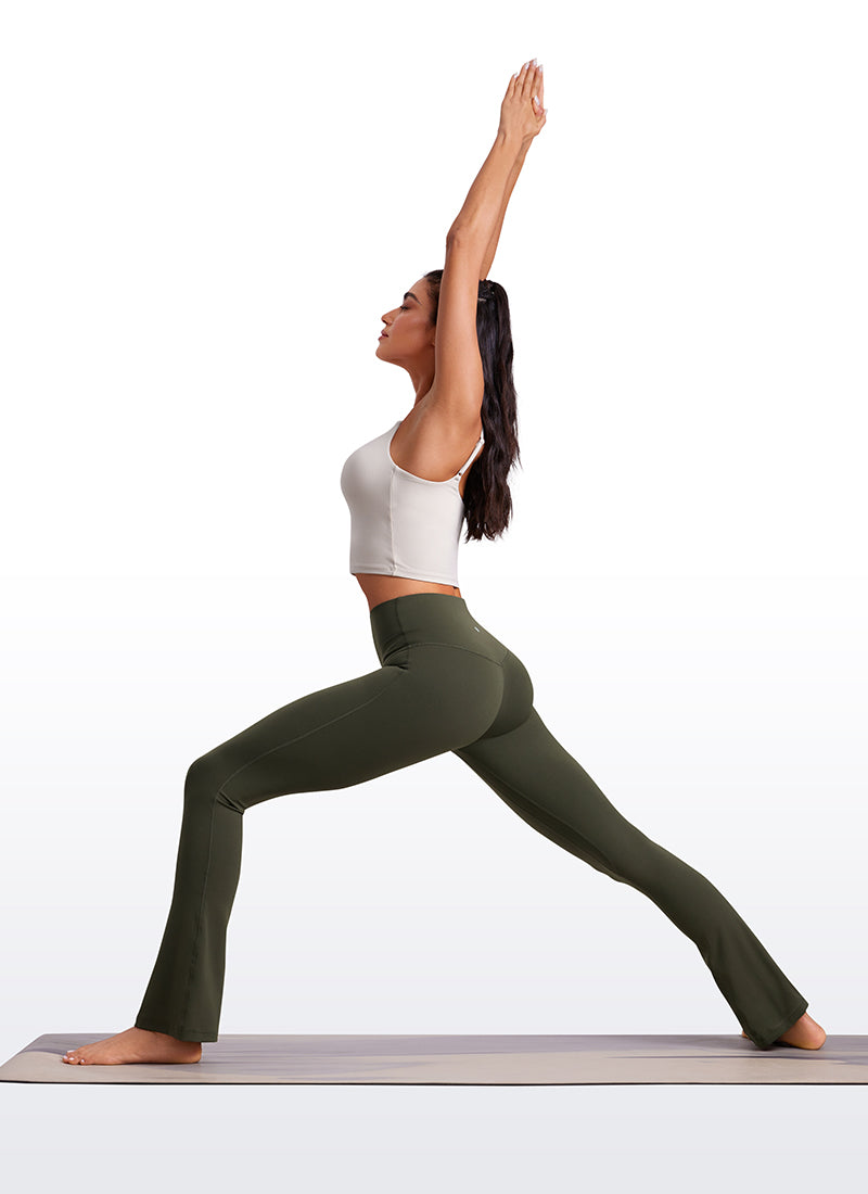 CRZ YOGA Babae Butterluxe Mini Flared Leggings na may Mataas na Baywang at Bulsa 30