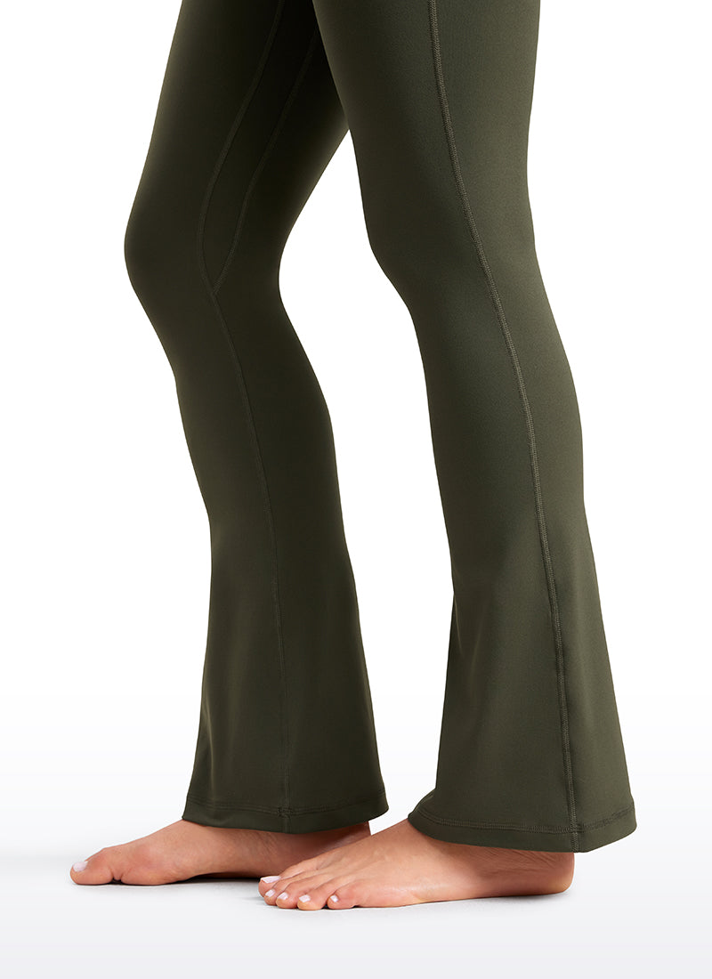 CRZ YOGA Babae Butterluxe Mini Flared Leggings na may Mataas na Baywang at Bulsa 30