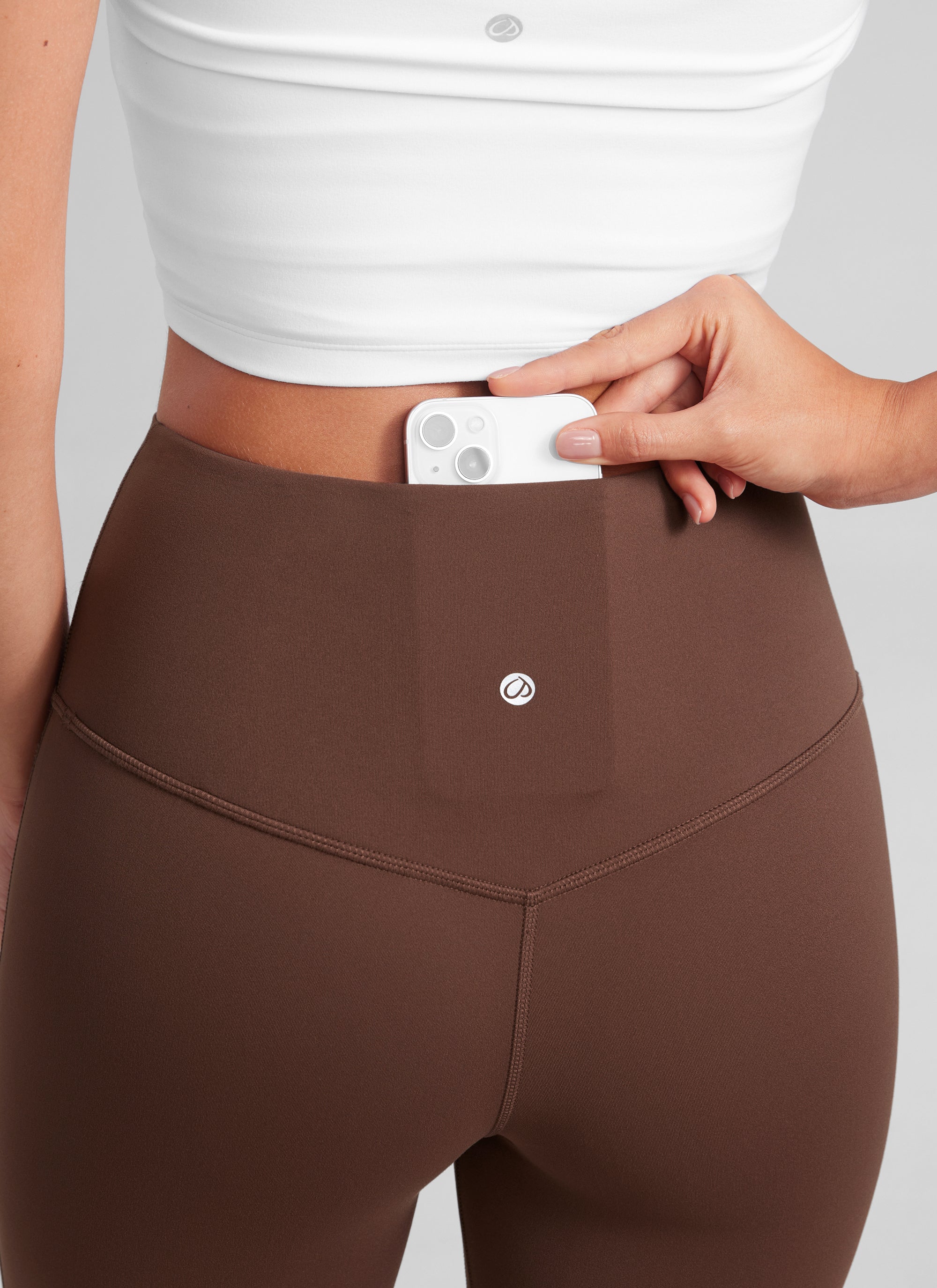 CRZ YOGA Babae Butterluxe Mini Flared Leggings na may Mataas na Baywang at Bulsa 30