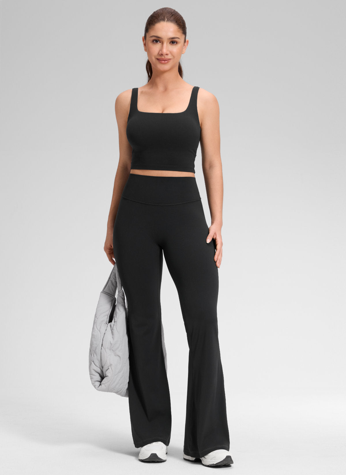 CRZ YOGA Pambabaeng Softretch High Rise Walang Tahi sa Harap Flare Legging 29