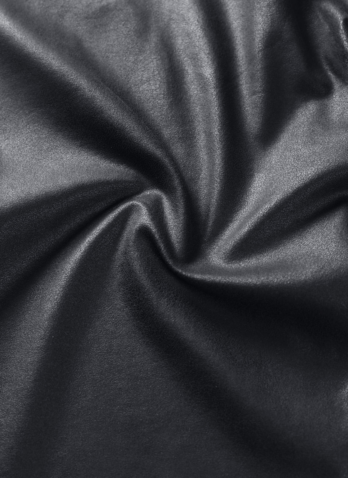 CRZ YOGA Babae Butterluxe Matte na Pekeng Leather na Leggings na may 25'' na Disenyong Itim na Foil
