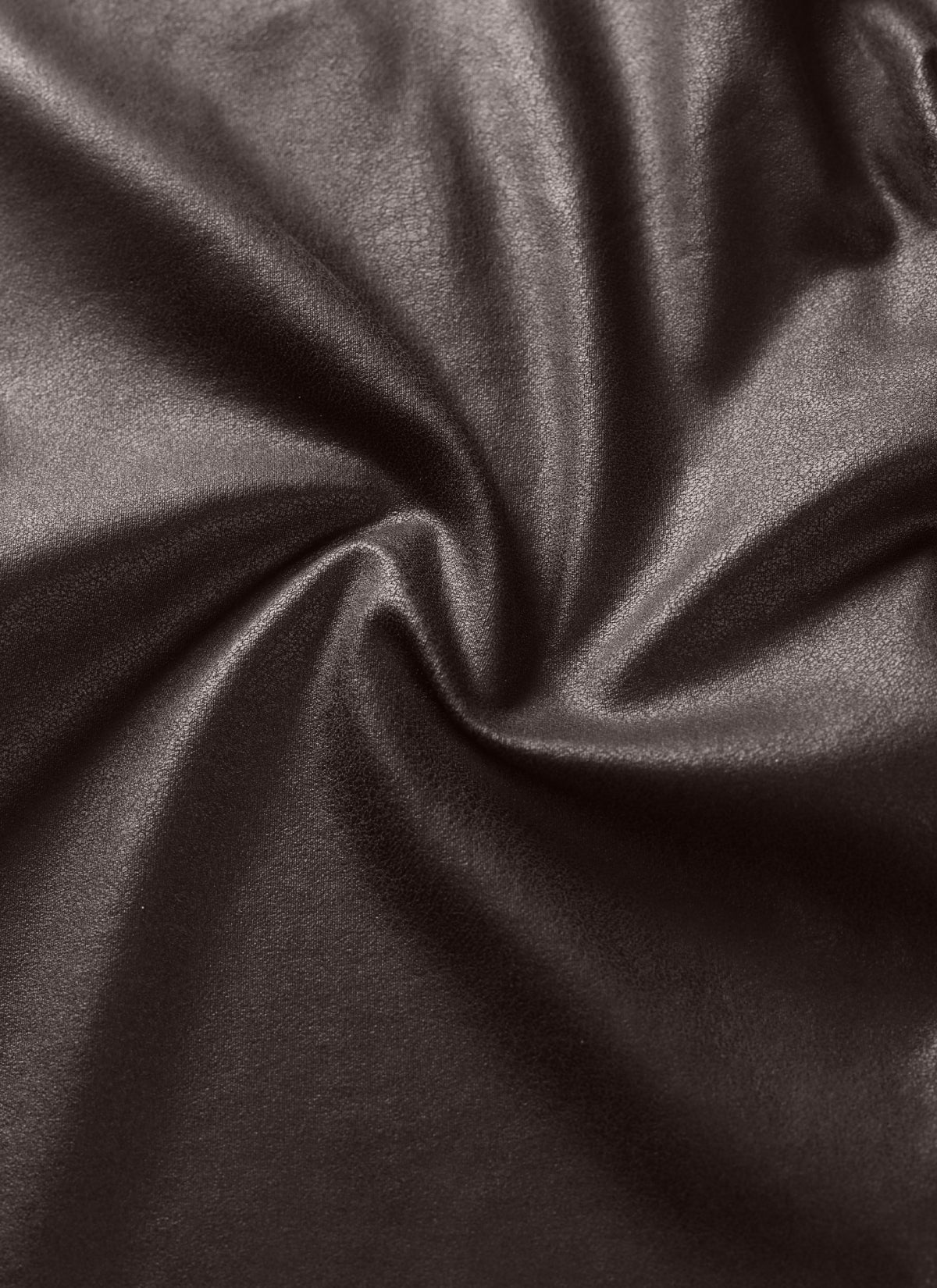 CRZ YOGA Babae Butterluxe Matte na Pekeng Leather na Leggings na may 25'' Hot Fudge Brown Foil na Disenyo